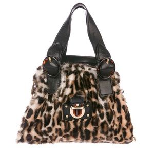 Marc Jacobs Couture French Fur & Leather Chain Bag